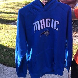 Orlando magic blue sweatshirt hoodie adidas